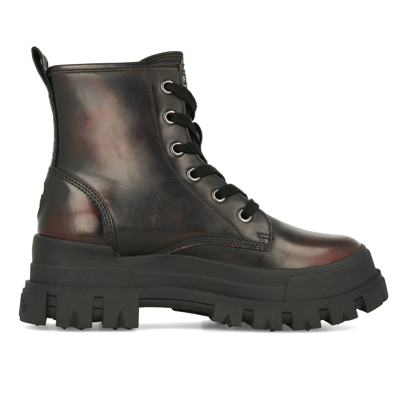 Buffalo Aspha RLD Boot Damen Vegan Nappa Black Red