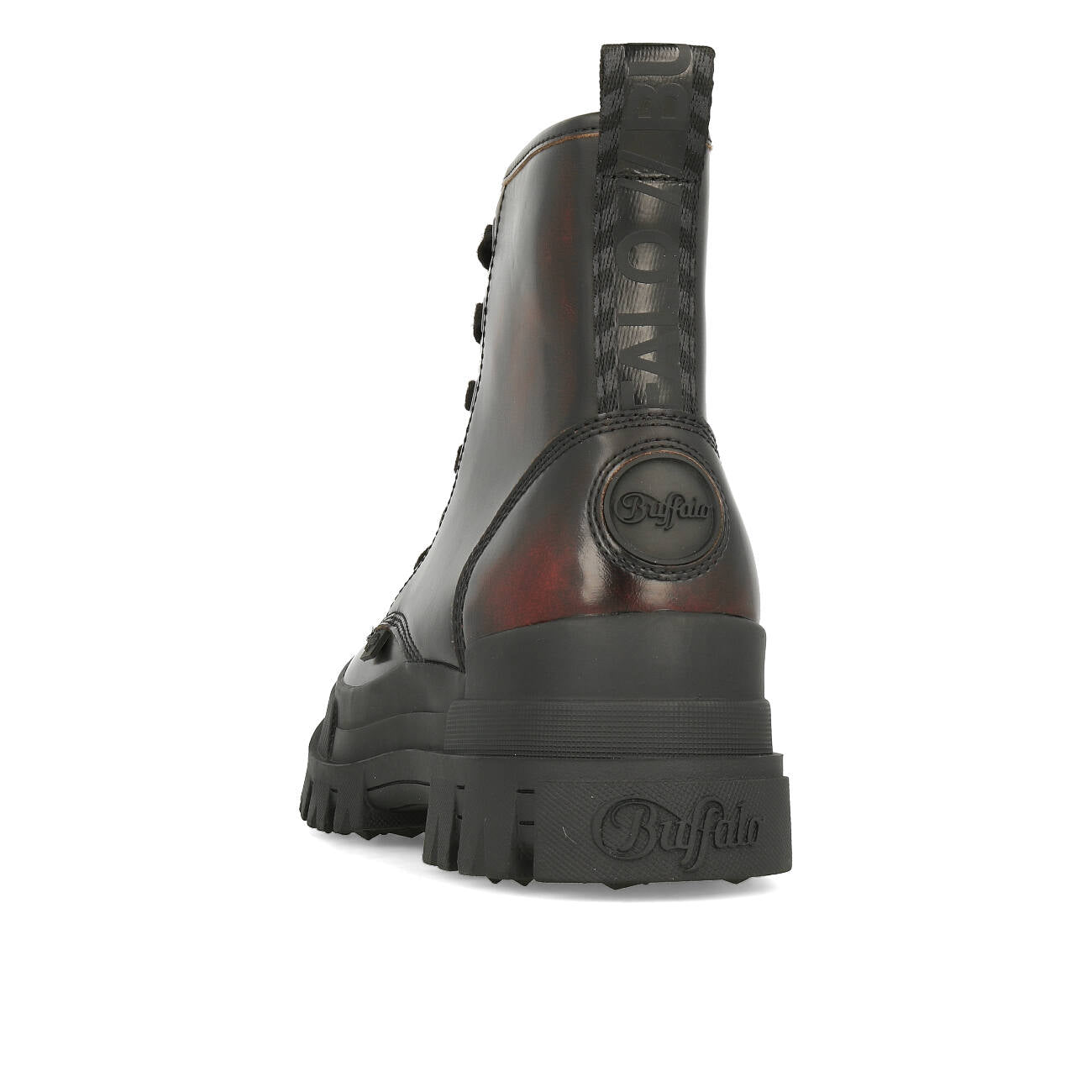 Buffalo Aspha RLD Boot Damen Vegan Nappa Black Red