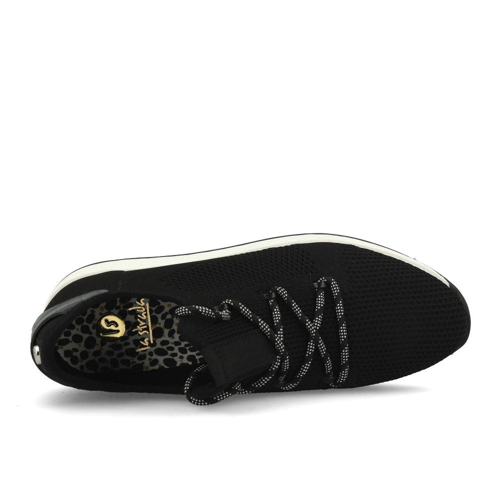 La Strada 1904006 Sneaker Black Knitted + PU